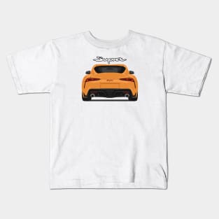 Rear Supra 5th Generation GR A90 orange Kids T-Shirt